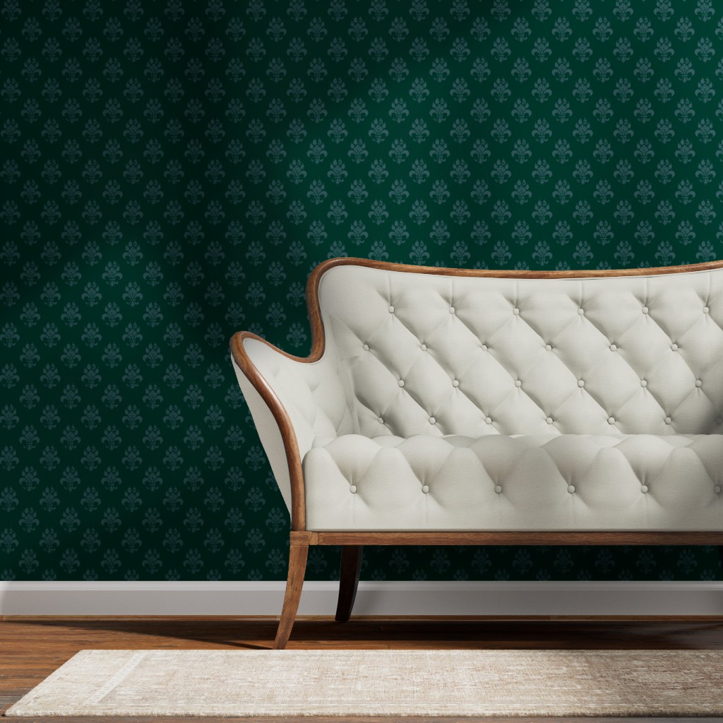 Wallpaper — Italian Green colourway